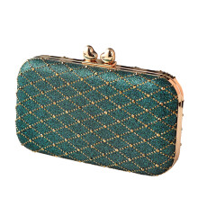 Evening Bag Crossbody Purse With Detachable Chain Strap For Work Or Night Party Green