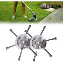 (2 PCS, -) 6 tum ståltråd grästrimmer huvud – universal snöre ersättning för gräsklippare