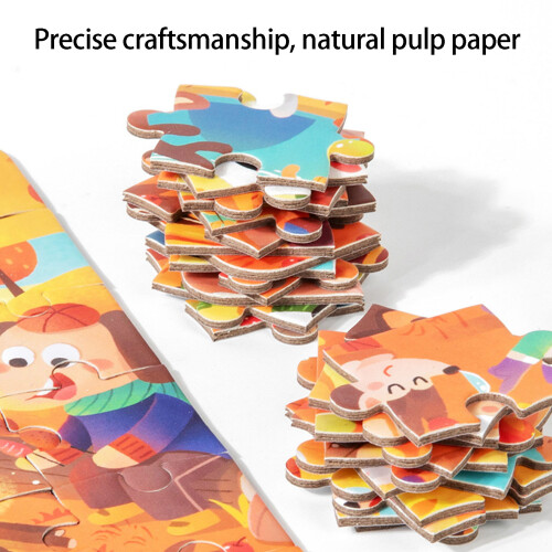 Childrens Mini 36 Piece Paper Puzzle Jigsaw Set For Cognitive Development oc 2