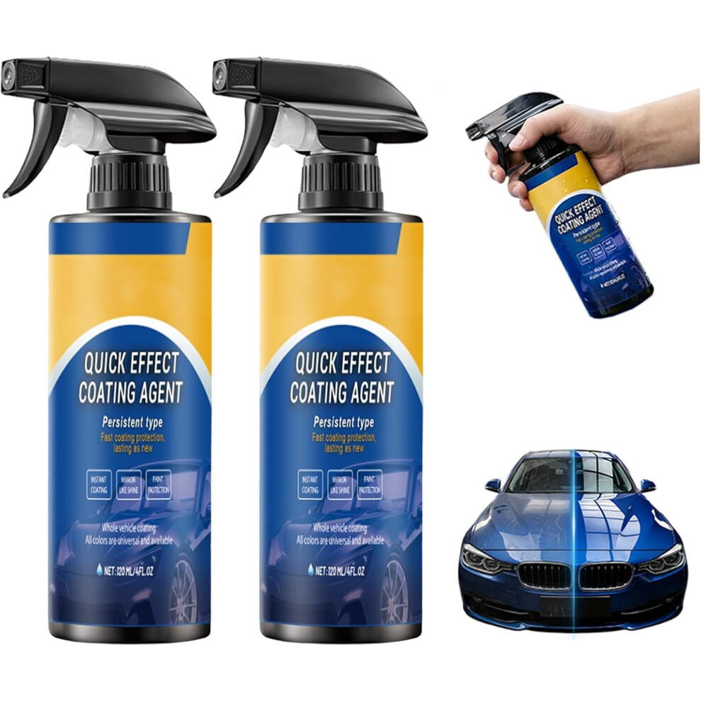 (2 Pcs, -) Advanced Car Quick-Acting Coating Spray Â Waterless Wash & Polish Glass Cleaner 5437706924418