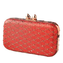 Evening Bag With Detachable Chain Strap Great For Daily Use And Special Event Red