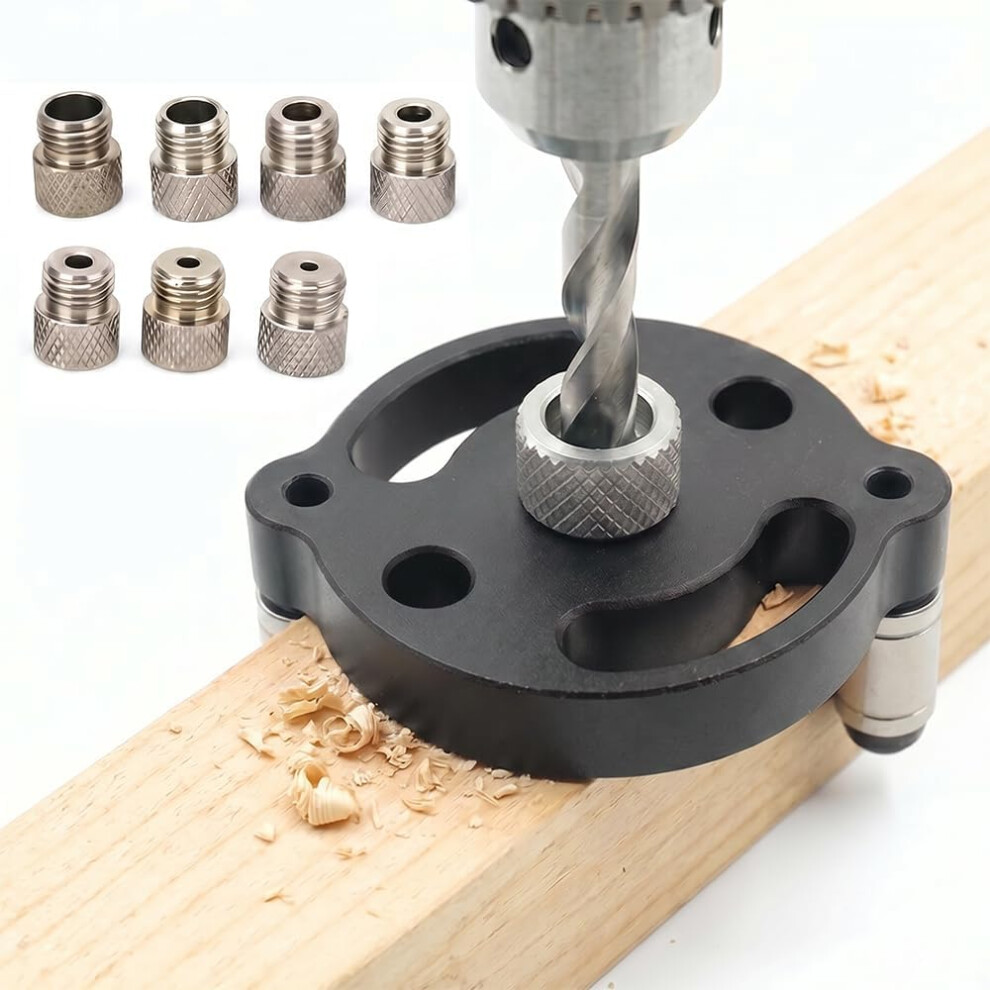 (Black, -) Self-Centering Doweling Jig Â Precision Drill Guide For Woodworking Joints 5437706924890