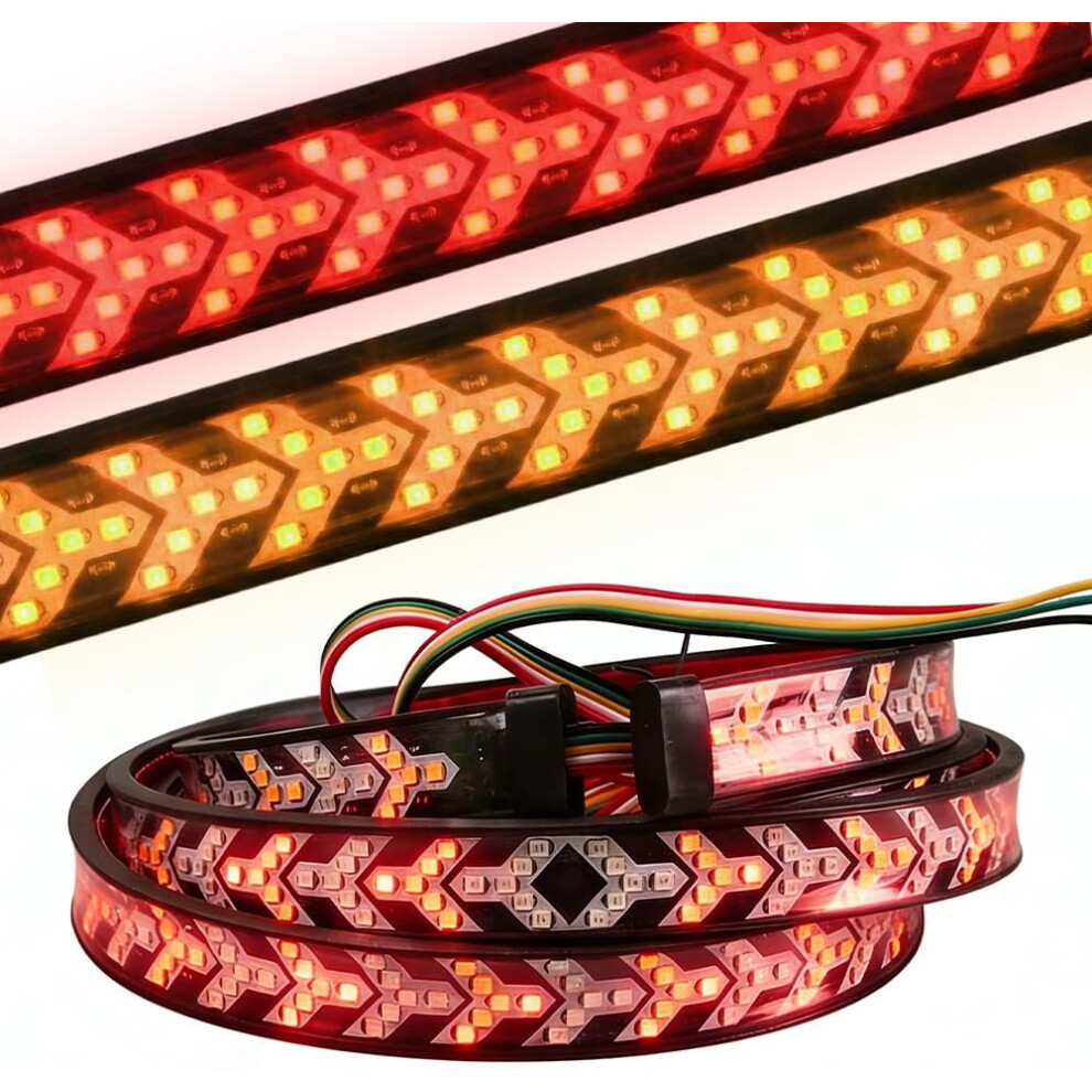 (Size_name, 95In) 60-Inch Led Tailgate Bar Strip Â Signal & Brake With Arrowhead Light 5437706925354