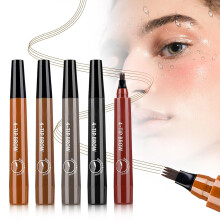 (5-Colors, -) Pióro do brwi microblading, 3D wodoodporne, 4 końcówki dla kobiet (duplikat 4730)