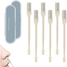 (Beige*6, -) Cortador de vello nasal 2 en 1 2026, beige