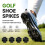 One Size Golf Spikes S Size For Stable Stance On Any face Black 6