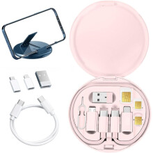 (Pink, -) 9-in-1 kaapeli kotelo