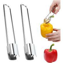 (2Pcs B, -) 2 Pcs Fruit and Vegetable Corer Tool – Stainless Steel Apple & Pepper Corer