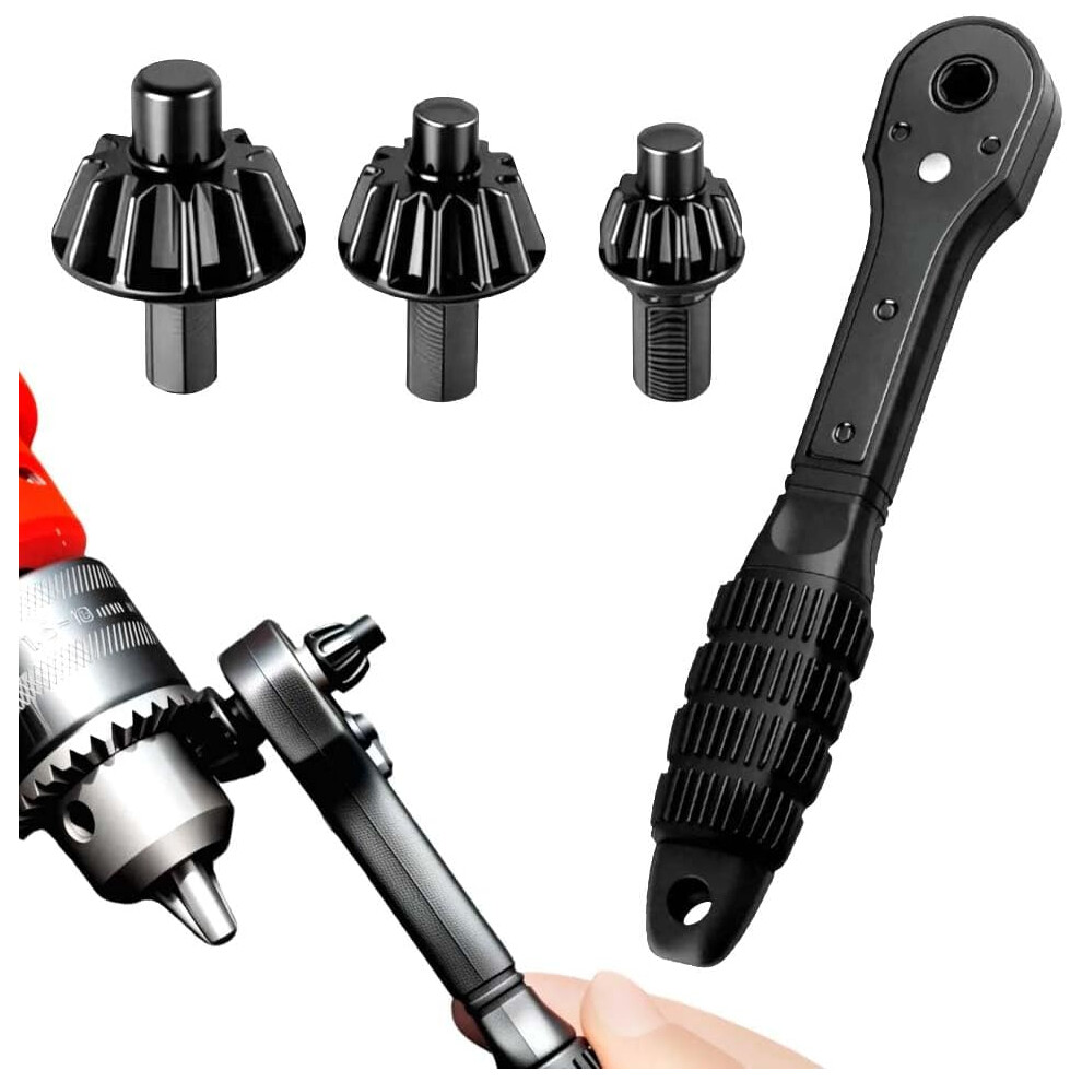 (Size_name, 1Pc) 2 In 1 Drill Chuck Ratchet Spanner Â Universal Chuck Key Replacement Tool 5437706926917