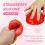 (1pc Transparent, -) Iso mansikka squishy 3
