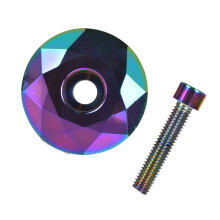 Aluminum Alloys Cycling Headset Cover Bicycles Headset Top Carbon Fiber Cap Colorful