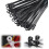(Black, -) 100 bridas 7.8 pulg con tornillo. 1