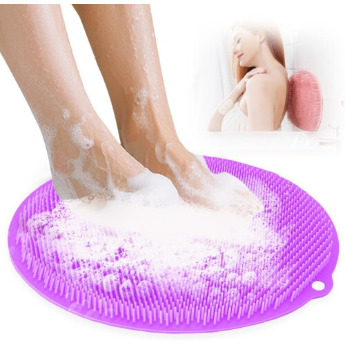 (Purple, -) Covoraș scrubber picior duș