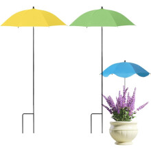 (#02 Yellow+Green, color_name) 1er-Pflanzen-Schirm, verstellbar, 40 Zoll, für Topfpflanzen, Garten