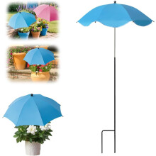 (#01 Blue, color_name) 1er-Pflanzen-Schirm, verstellbar, 40 Zoll, für Topfpflanzen, Garten