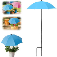 (#02 Blue, color_name) 1er-Pflanzen-Schirm, verstellbar, 40 Zoll, für Topfpflanzen, Garten