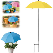 (#02 Yellow, color_name) 1er-Pflanzen-Schirm, verstellbar, 40 Zoll, für Topfpflanzen, Garten