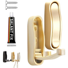 (2Pcs Gold, -) Taitettava takki koukku