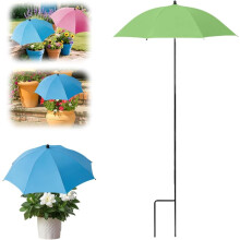 (#02 Green, color_name) 1er-Pflanzen-Schirm, verstellbar, 40 Zoll, für Topfpflanzen, Garten