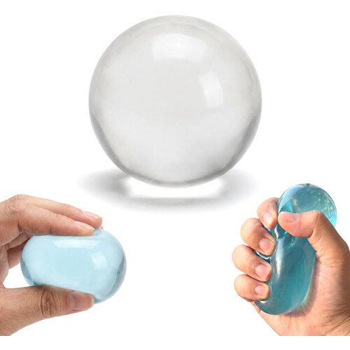 (White, -) 6kpl kookosöljy stressipallo