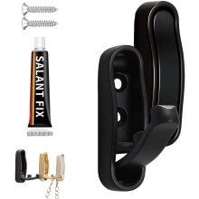 (2Pcs Black, -) Taitettava takki koukku