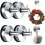 (4Pcs Silver, -) Imukuppi koukut oven seppeleille 1