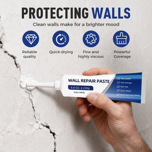 (2 Pcs, -) Efficient Drywall Repair Kit – Quick Drying Wall Mending Agent for Holes 1