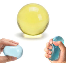 (Yellow, -) 6er-Kokosöl-Stressball, nicht klebrig, langsam, für Entspannung