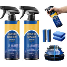 (2 Set, -) Spray céramique avancé action rapide, lavage sans eau polish