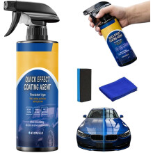 (1 Set, -) Spray céramique avancé action rapide, lavage sans eau polish