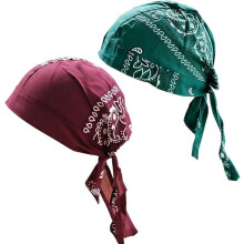 (Red+green, color_name) 1er-Kühl-Kopftuch, elastisch, für Motorrad, Radfahren, Unisex