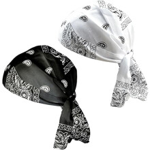 (Black+white, color_name) 1er-Kühl-Kopftuch, elastisch, für Motorrad, Radfahren, Unisex