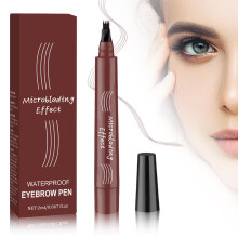 (Red Brown, -) Pióro do brwi microblading, 3D magiczny konturówka z mikro-zakończeniem (duplikat 4730)