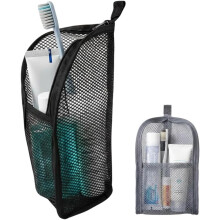 (Black, -) Portable Lightweight Travel Toiletry Bag – Standing EVA Mesh Cosmetic Case
