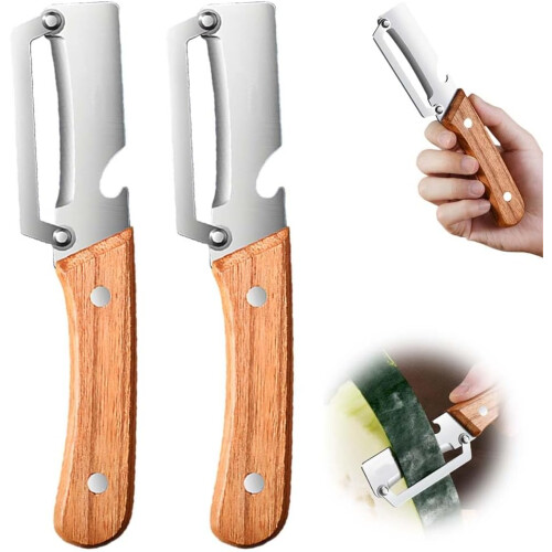 (2pcs, -) Multi Functional Vegetable Peeler – Ultra Sharp Julienne & Bottle Opener