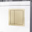NES Home Nes Home Brushed Brass Square Button WC Flush Plate 1