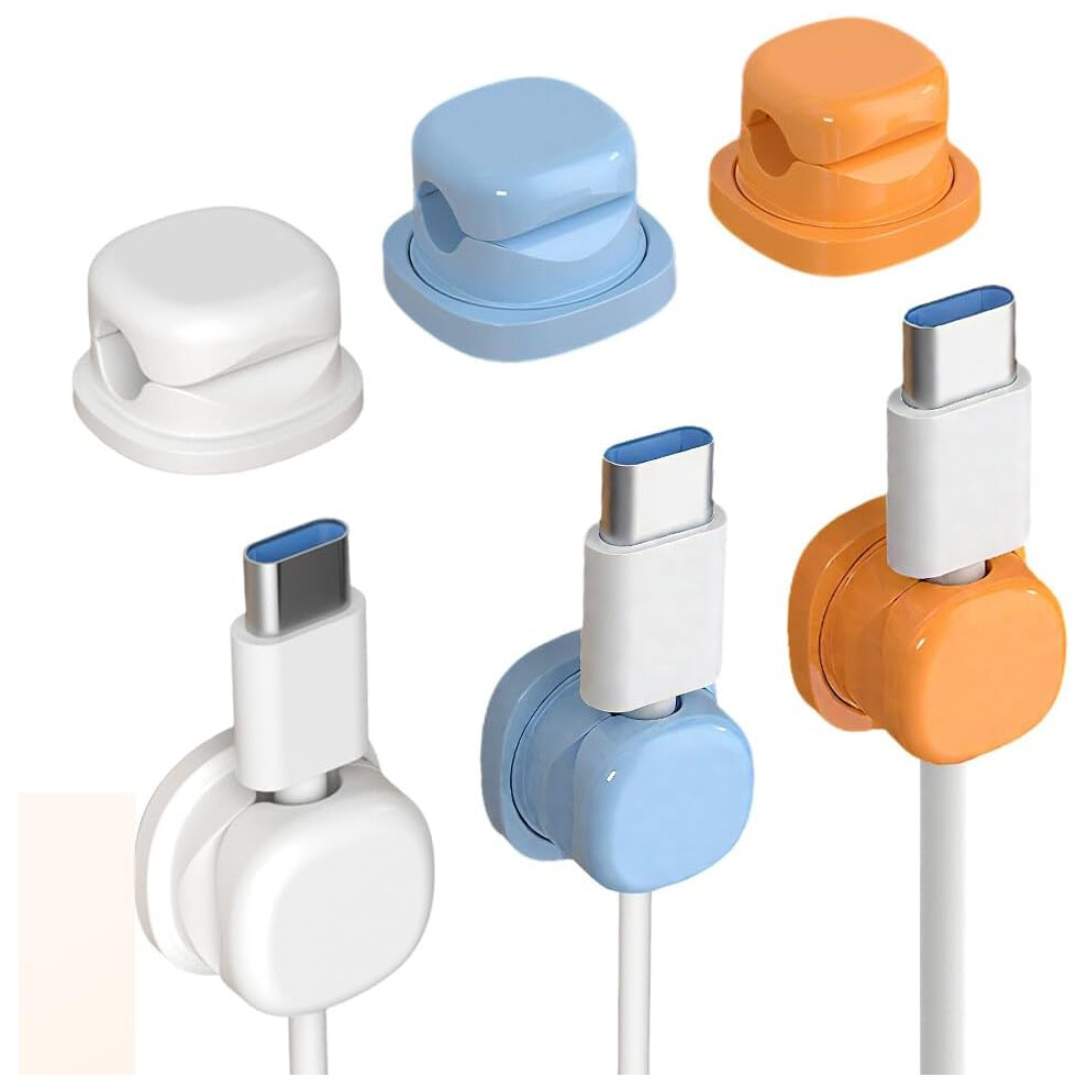 (3Pcs Colorful, -) Magnetic Cable Clips Â 6Pcs Cord Organizer For Desk & Car, Adhesive 5437706931201