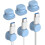 (6pcs Blue, -) Magnetische kabelclips, 6 stuks, wit 1