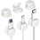 (6pcs White, -) Magnetische kabelclips, 6 stuks, wit 1