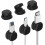 (3pcs Black, -) Magnetische kabelclips, 6 stuks, wit 1