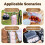 (2Pcs 4-Grid, -) Retkeily munakontti 6