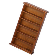 1/12 Miniature Wooden Bookcase Model Figure With 6 Compartments For Doll House Hu