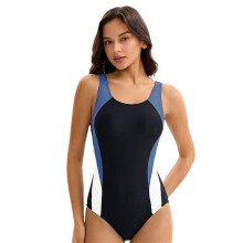 Women 1 Piece Sleeveless Swimsuit with Briefs Athletic Swimwears for Beach Section 2 XXL