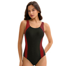 1 Piece Backless Swimsuit Quick Dry Swimwears Athletic Bathing Suit for Women Section 5 S