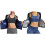 Thin Polyester Shapewears With Front Zippers Comfortable Permeable Slimming Blue XL 2
