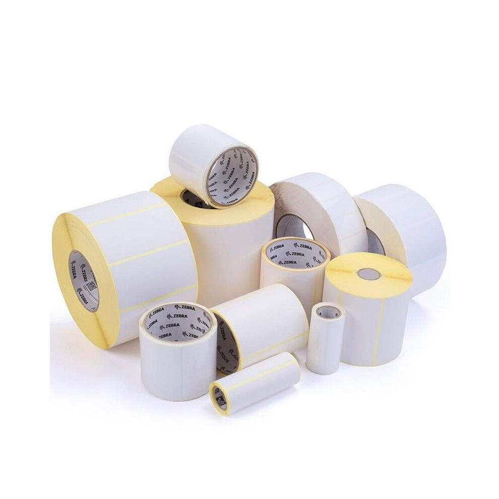 Zebra Z-Perform 1000D Direct Thermal Uncoated Paper Label 64 X 38Mm Permanent Adhesive Perforated 25Mm Core 5715328079700