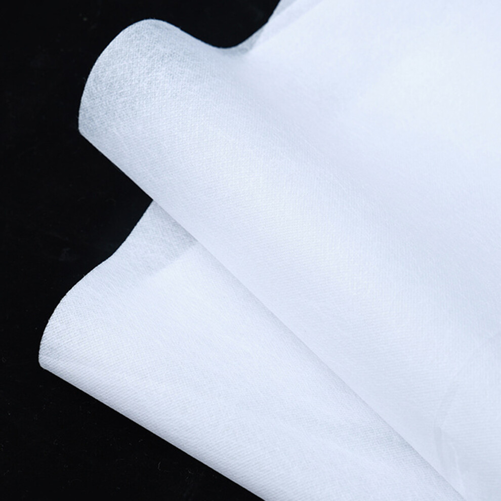 100Pcs Hair Dyeing Protection Capes NonWoven Fabric Disposable Bibs For Home round