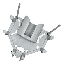 Baseball Softball Dugout Organizer Team Sports Organizer with Drink Holder Grey