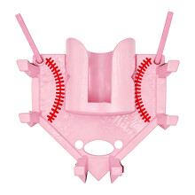 Baseball And Softball Dugout Organizer Fence Mounted Hanging Holder Enduring Pink