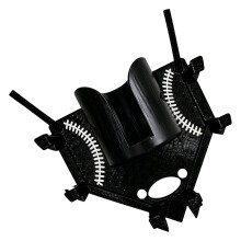 Fence Mounted Hanging Holder Portable Baseball Softball Dugout Organizer Black